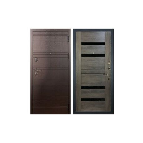 Входная металлическая дверь Лекс Легион Неро Графит Шале №65