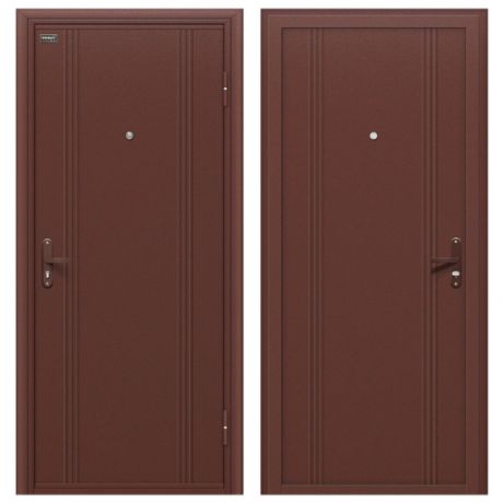 Тамбурная металлическая дверь Door Out 101 Антик Медь (двери в тамбур) 2050x980 левая