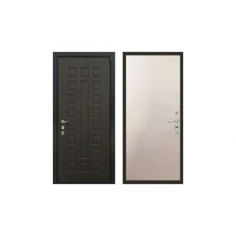 Дверь входная (стальная, металлическая) Лекс Неаполь 63 "Дуб фактурный крем"