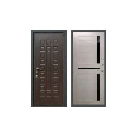 Дверь входная (стальная, металлическая) Rex 4А СБ-18 "Лиственница бежевая"