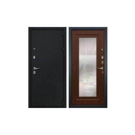 Входная металлическая дверь Лекс Легион с Зеркалом Береза мореная №30