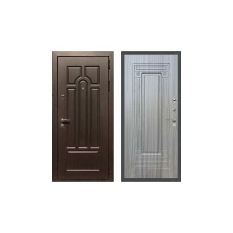 Дверь входная (стальная, металлическая) Сенатор Эврика ФЛ-4 "Сандал серый"