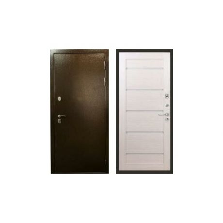 Входная металлическая дверь Лекс Термо Сибирь 3К Беленый дуб №58