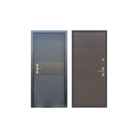 Дверь входная (стальная, металлическая) Сенатор Black CISA Гладкая (без фрезеровки) 