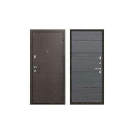 Дверь входная (стальная, металлическая) Лекс 1А с панелью 70 "Графит софт"