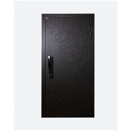 Входная металлическая дверь с умным биометрическим замком "MyLock", открытие по отпечатку пальца, набором кода, RF картой, механическим ключом, в мобильном приложении. Видеозвонок