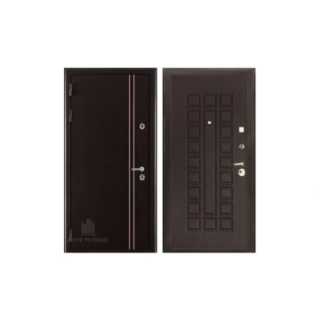 Дверь Норд 2 муар коричневый Стандарт A 002 венге пвх