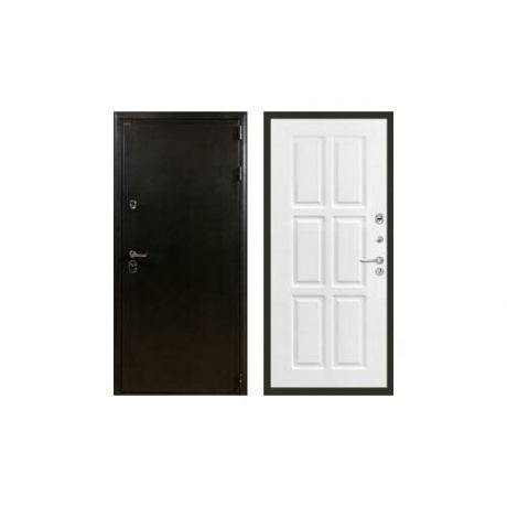 Дверь входная (стальная, металлическая) Лекс Колизей 85 "Софт белый снег"