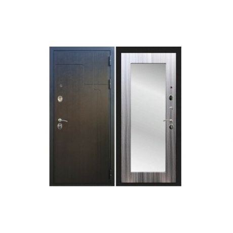 Входная металлическая дверь Рекс Премиум 246 с Зеркалом Пастораль (Венге / Сандал серый)