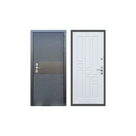 Дверь входная (стальная, металлическая) Сенатор Black CISA ФЛ-31 "Силк сноу"