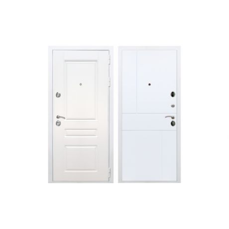 Входная металлическая дверь Рекс Премиум Н ФЛ-290 (Белый / Белый софт)