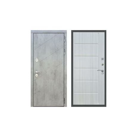Дверь входная (стальная, металлическая) Rex 22 ФЛ-102 "Сандал белый"