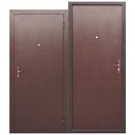 Дверь входная Стройгост 5 РФ левая медный антик - медный антик 860х2050 мм