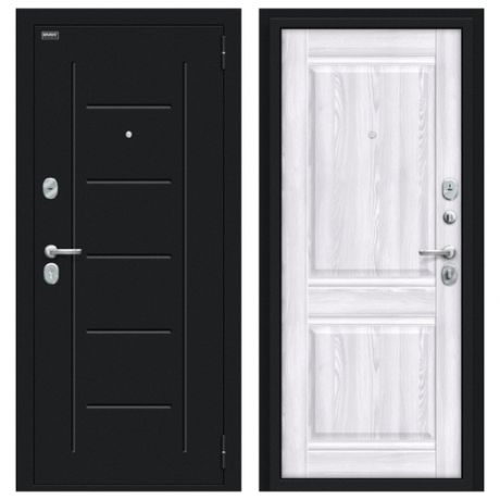Входная дверь Браво/Dveri Bravo/Некст Kale Букле черное/Riviera Ice, двери браво 2050x960 левая