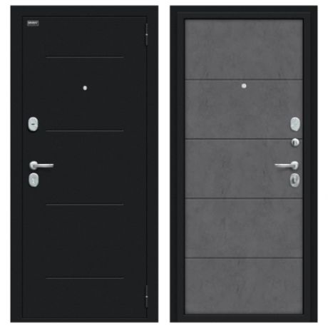 Входная дверь Браво/Dveri Bravo/Граффити-1 Букле черное/Slate Art, двери браво 2050x960 левая