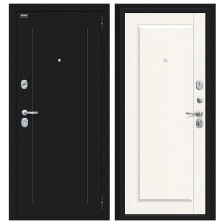 Входная дверь Браво/Dveri Bravo/Сьют Kale Букле черное/White Wood, двери браво 2050x960 правая