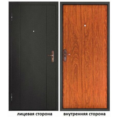 Дверь входная Форпост 53 левая темный антик - орех 880х2060 мм