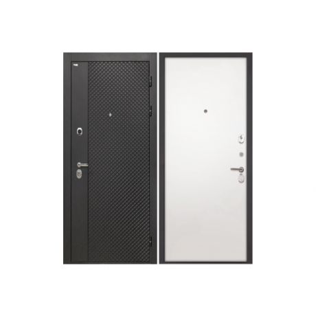 Дверь Олимпия Black лофт черный/Силк сноу гладкая