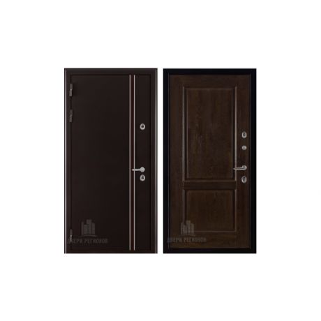 Дверь Норд 2 муар коричневый Селена античный орех массив дуба