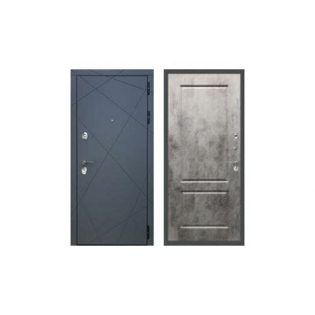 Дверь входная (стальная, металлическая) Rex 13 ФЛ-117 "Бетон темный"