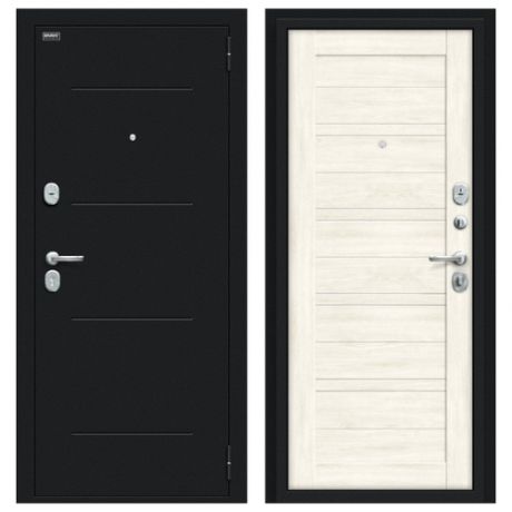 Входная дверь Браво/Dveri Bravo/Сити Kale Букле черное/Nordic Oak, двери браво 2050x860 левая