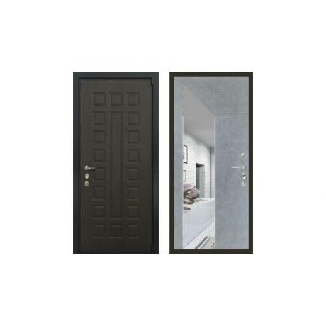 Дверь входная (стальная, металлическая) Лекс Неаполь 95 "Бетон серый"
