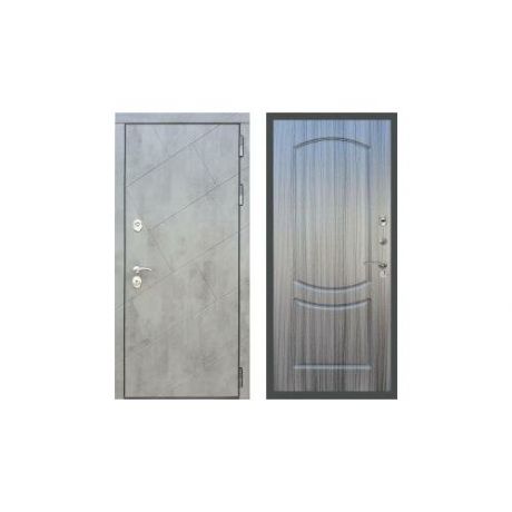 Дверь входная (стальная, металлическая) Rex 22 ФЛ-123 "Сандал серый"