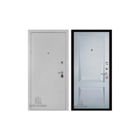 Дверь Колизей белое серебро Perfecto Светло-серый бархат экошпон