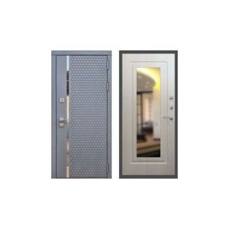Дверь входная (стальная, металлическая) Rex 24 ФЛЗ-120 "Беленый дуб"