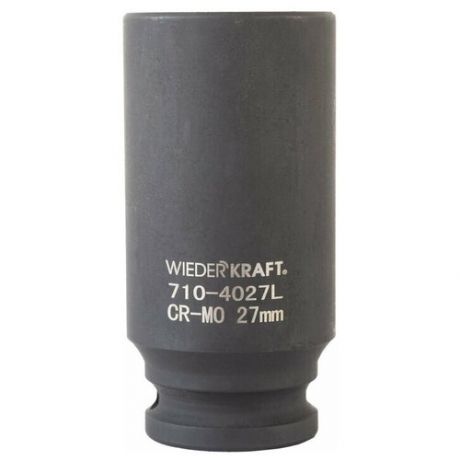 Головка WIEDERKRAFT торцевая ударная глубокая 1/2", 6 гр. 27 мм WDK-710-4027L