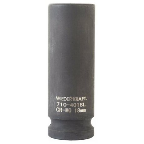Головка WIEDERKRAFT торцевая ударная глубокая 1/2", 6 гр. 18 мм WDK-710-4018L