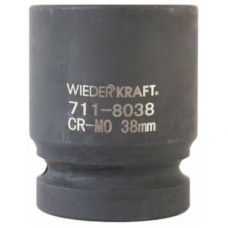 Головка WIEDERKRAFT торцевая ударная 1", 6 гр. 38 мм WDK-711-8038