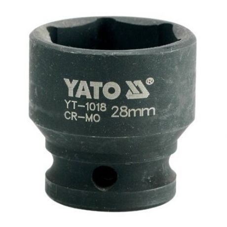 Торцевая головка ударная 6- гранная, 1/2", 28 мм, CrMo, YATO, YT-1018