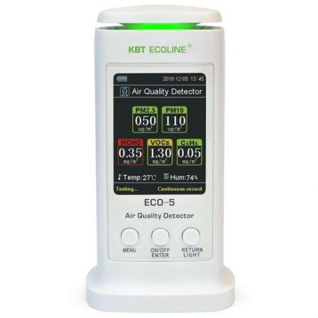 Эко-тестеры цифровые КВТ Анализатор воздуха ECO-5 "ECOLINE"