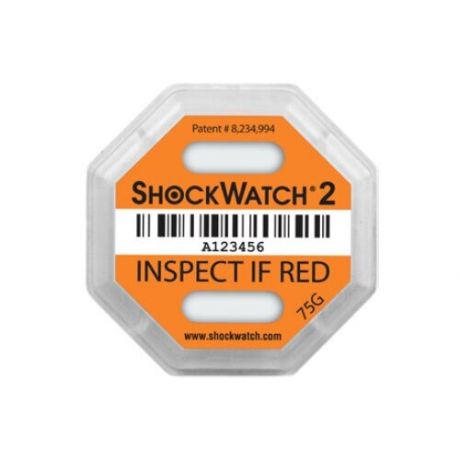 Одноразовый индикатор удара Шоквотч 2 / ShockWatch 2, 75G (упаковка 10 штук)