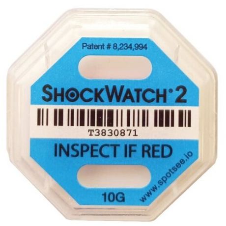 Одноразовый индикатор удара Шоквотч 2 / ShockWatch 2, 10G (упаковка 10 штук)