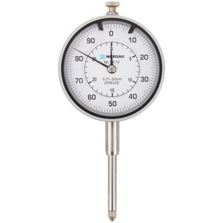 Измерительная головка NORGAU Industrial индикатор часового типа, №63681-16 в Гос. реестре, диапазон измерений 0-30 мм