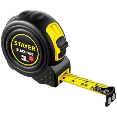 Измерительная рулетка STAYER BlackMax 3410-03_z02 16 мм x 3 м