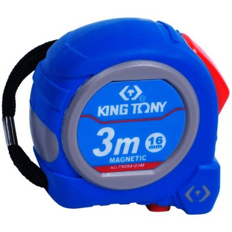 Рулетка измерительная 3 м, магнитный крюк KING TONY 79094-03M