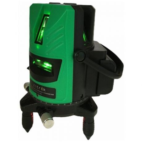 Построитель лазерных плоскостей ZITREK LL4V1H-Li-GL самовыравнивающийся, 5 линий, зеленый луч, литиевый аккумулятор, кейс