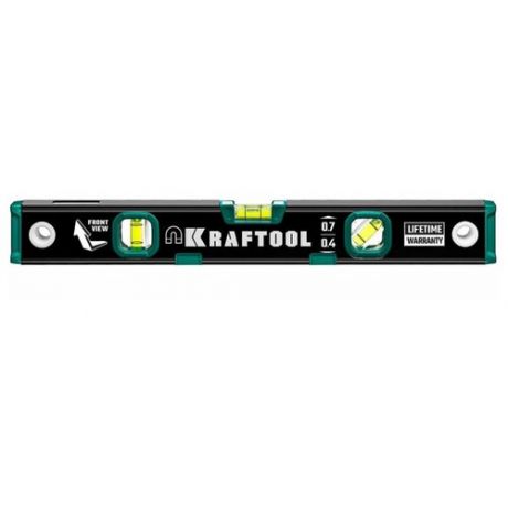 Kraftool Магнитный уровень KRAFTOOL с зеркальным глазком 400 мм 34785-40