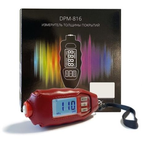 Толщиномер DPM-816 Pro, с чехлами, красный, (Fe/nFe)