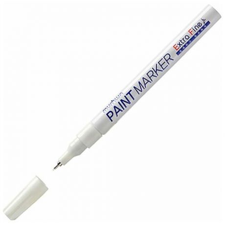 Маркер-краска MunHwa EFPM-05 Extra Fine Paint Marker, универсальный, нитро-основа, белый, 1 мм {260030}