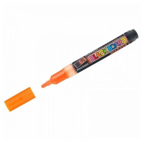 Маркер меловой MunHwa Black Board Marker оранжевый, 3мм, водная основа ( Артикул 260041 )