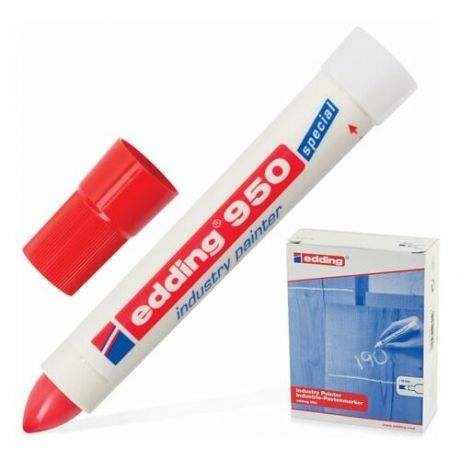 Маркер-паста для промышленной маркировки EDDING 950, красный, 10 мм, E-950/2