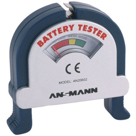 Тестер батарей аналоговый ANSMANN Battery Tester BL1 серебристый/синий