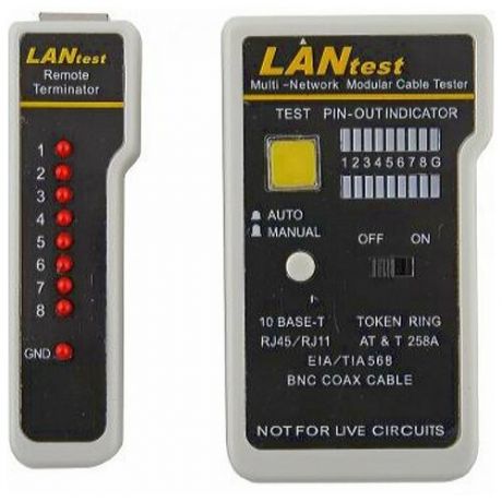 Тестер кабеля LY-CT007 5Bites LAN телефон, BNC, FTP