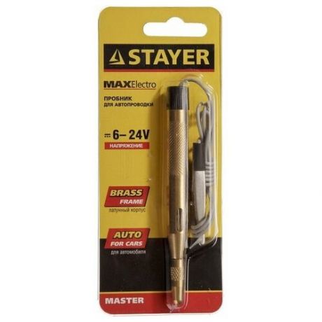 Пробник Stayer "MASTER", 6-24 В, 110 мм, 2574_z01