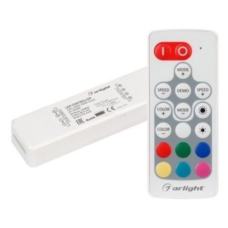 Контроллер-регулятор цвета RGBW с пультом ДУ Arlight ARL-MIN ARL-MINI-RGB-3x4A (5-24V, RF ПДУ 18кн)