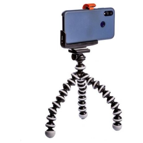 Мини-штатив с гибкими ножками Gorillapod 25 см и держателем смартфона для съемки горизонтального видео Fotokvant TM-06+SM-CL5